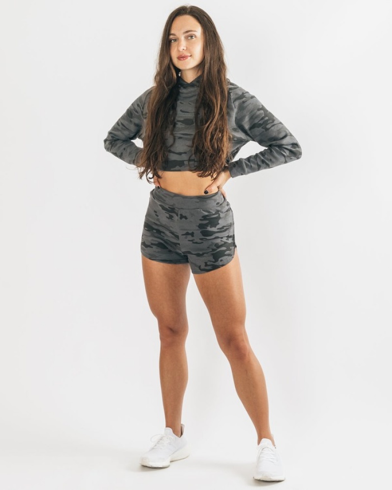 Pantaloni Scurti Dama Alphalete Identity Cozy Camuflaj | 902675-IHJ