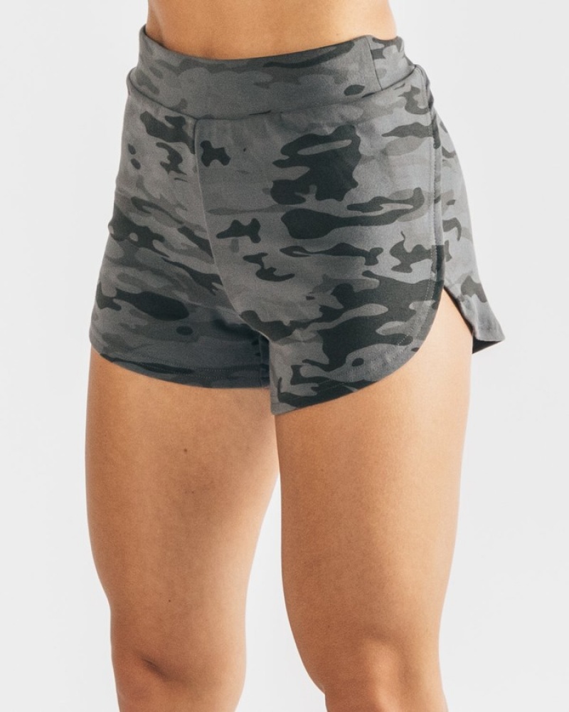 Pantaloni Scurti Dama Alphalete Identity Cozy Camuflaj | 902675-IHJ