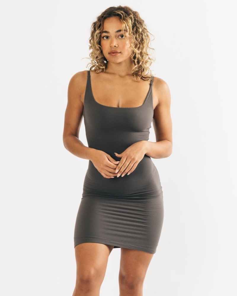 Rochie Dama Alphalete Ultrasoft Allure Gri | 364725-CDX