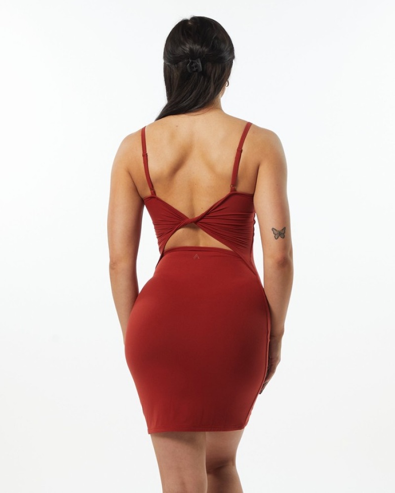 Rochie Dama Alphalete Ultrasoft Allure Roz | 461978-GYR
