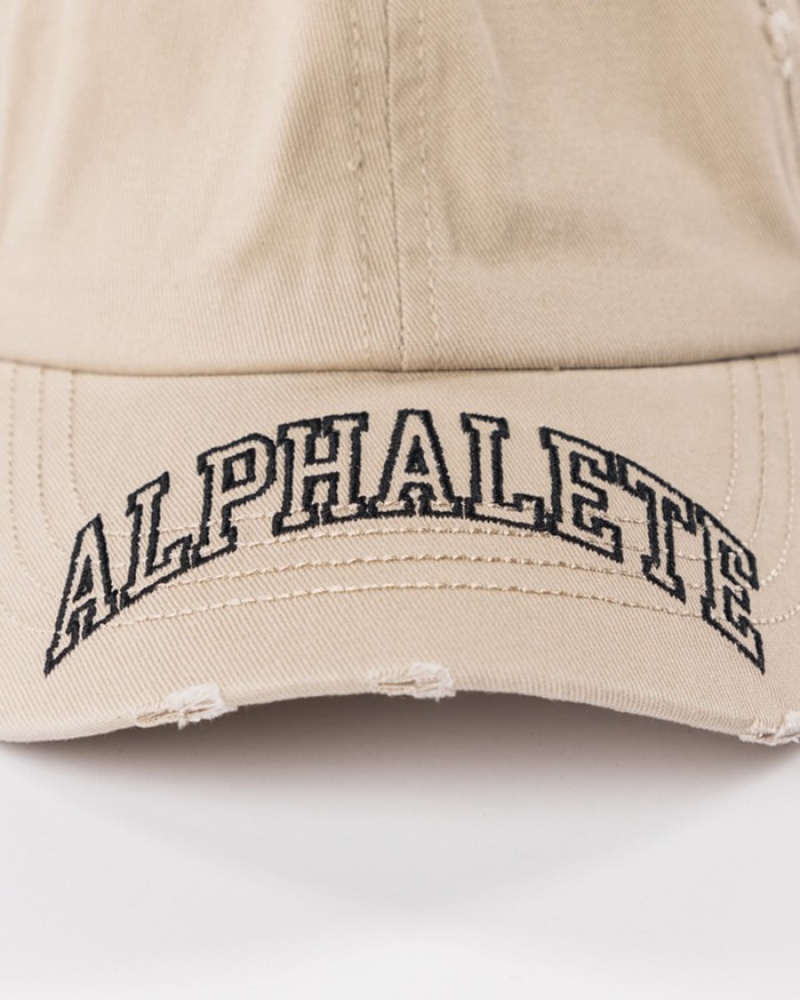 Sapca Barbati Alphalete Collegiate Vintage Bej | 396402-FWJ