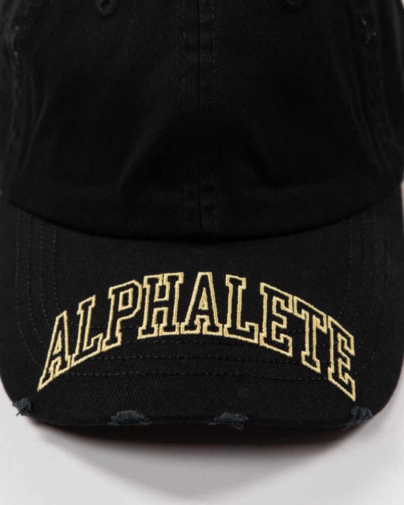 Sapca Barbati Alphalete Collegiate Vintage Negrii Galbeni | 297481-UWO