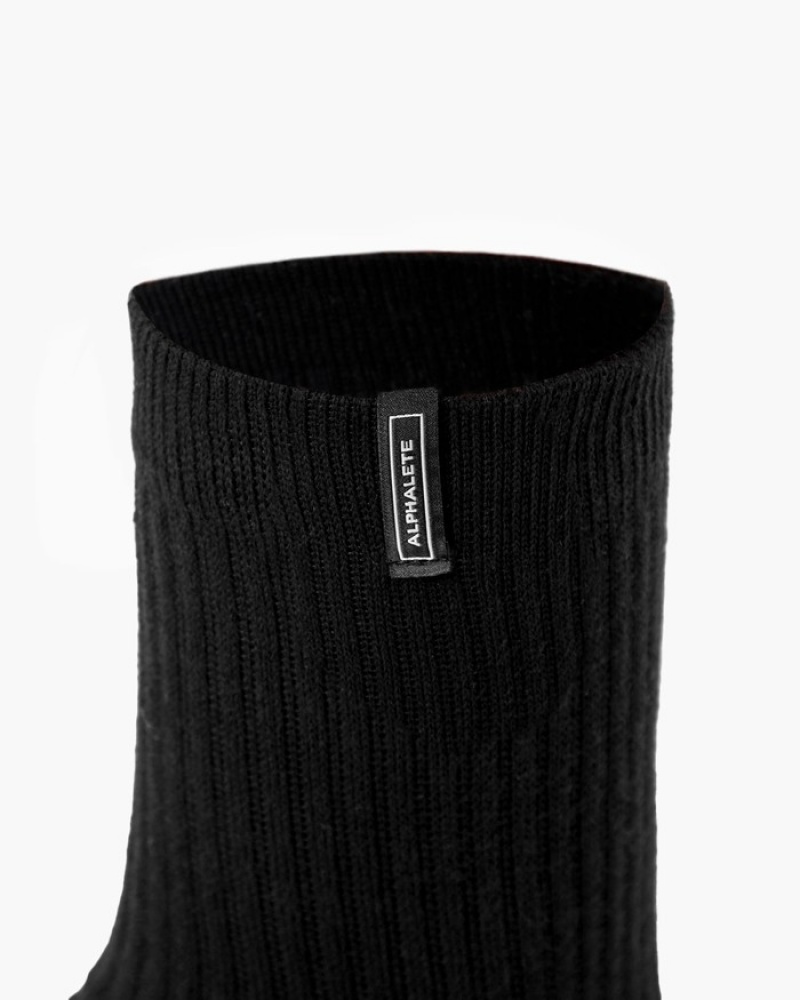 Sosete Dama Alphalete Union Crew 3pk Negrii | 487153-TNK