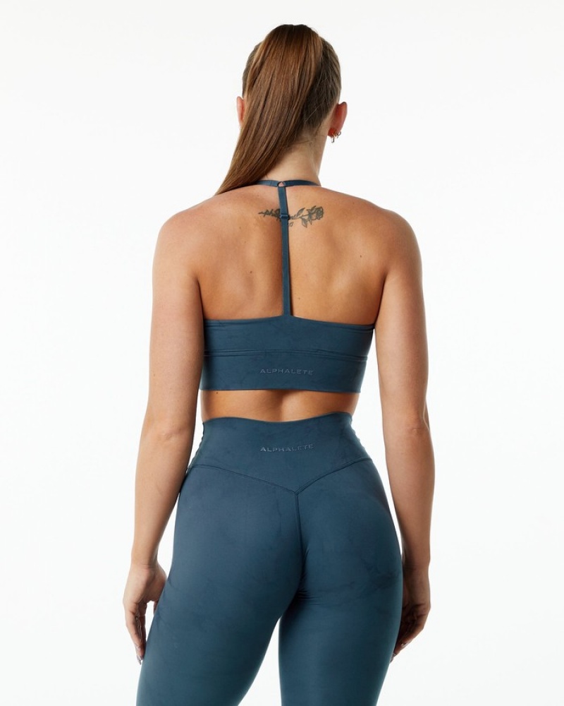 Sutiene Dama Alphalete Alphalux Wonder Albastri | 476103-UYC