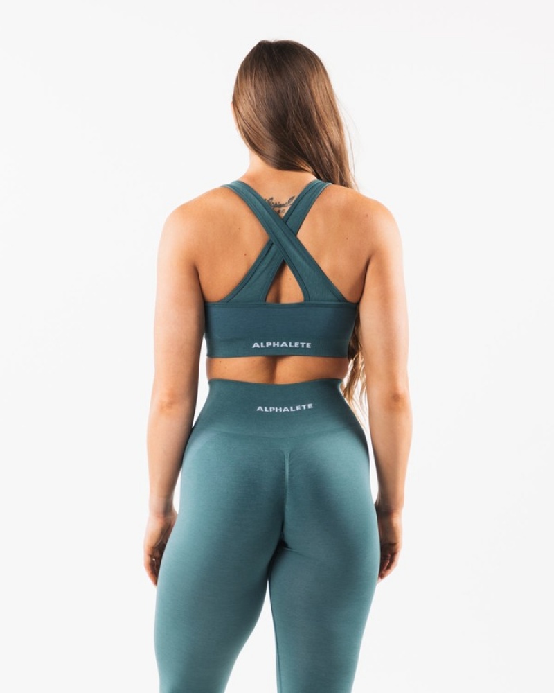 Sutiene Dama Alphalete Amplify Albastri | 456701-WPL