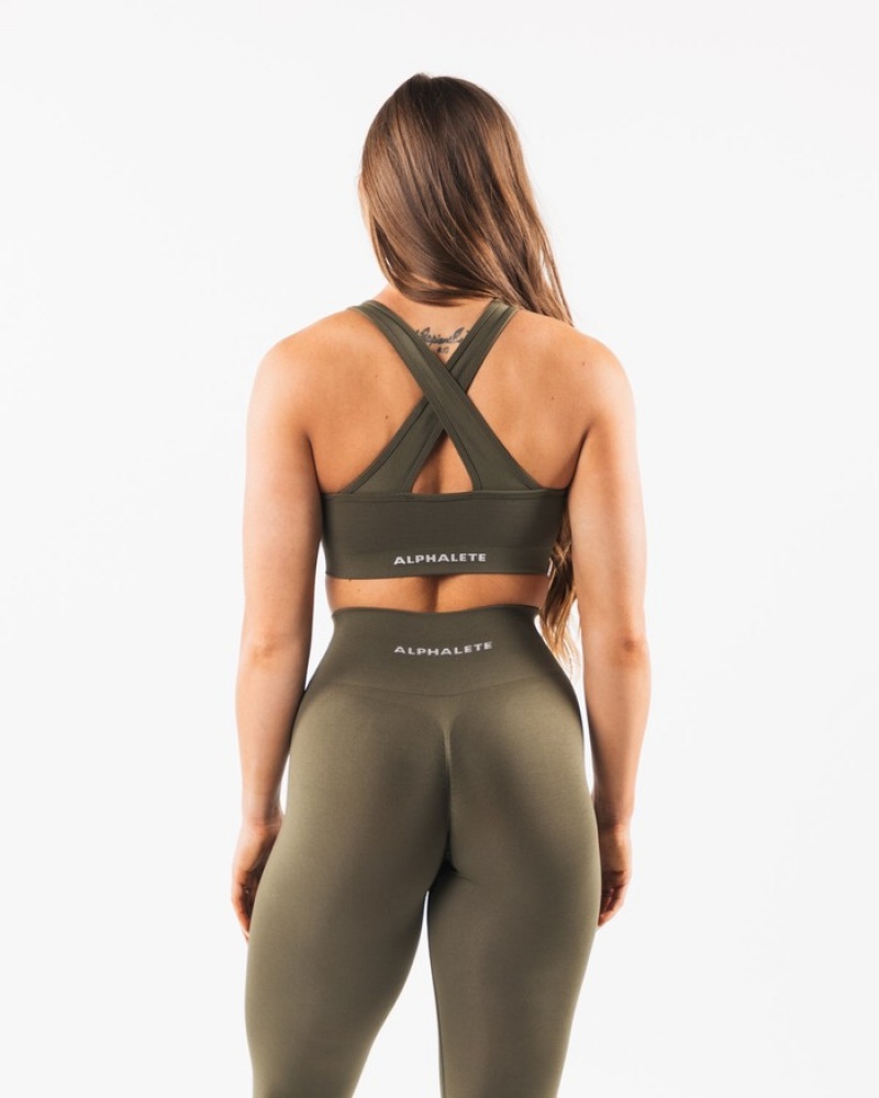 Sutiene Dama Alphalete Amplify Gri | 854137-JAR
