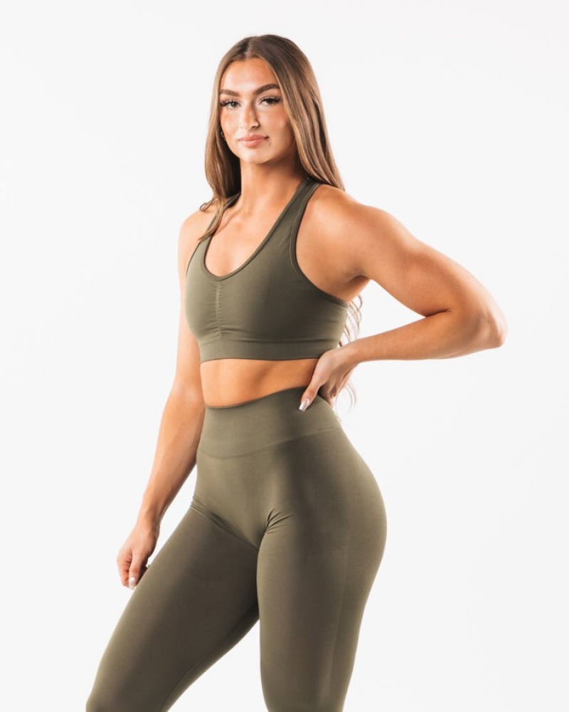 Sutiene Dama Alphalete Amplify Gri | 854137-JAR