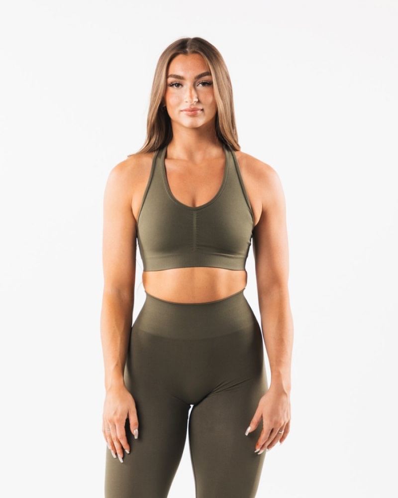 Sutiene Dama Alphalete Amplify Gri | 854137-JAR