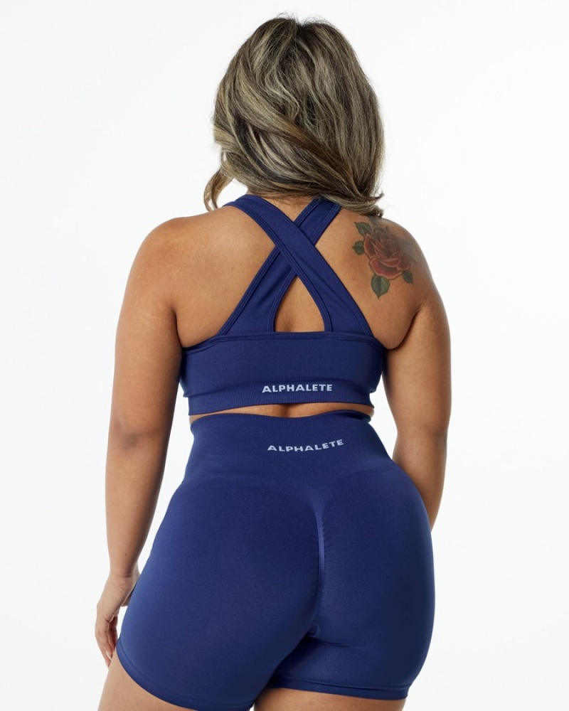 Sutiene Dama Alphalete Amplify Indigo | 972463-SKU