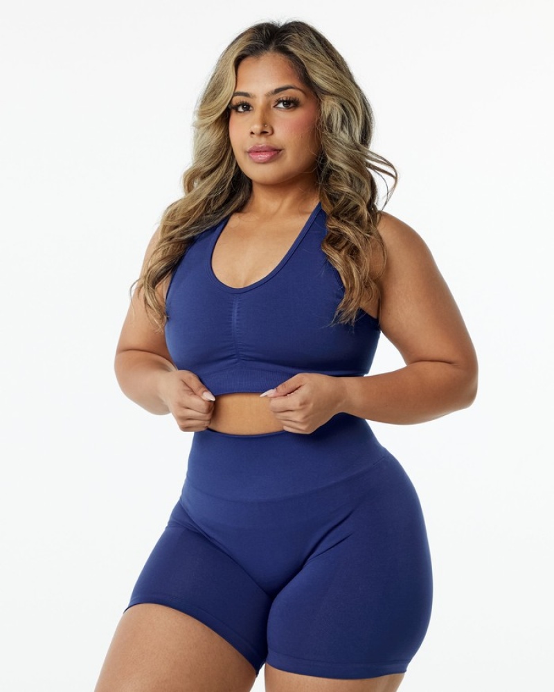 Sutiene Dama Alphalete Amplify Indigo | 972463-SKU