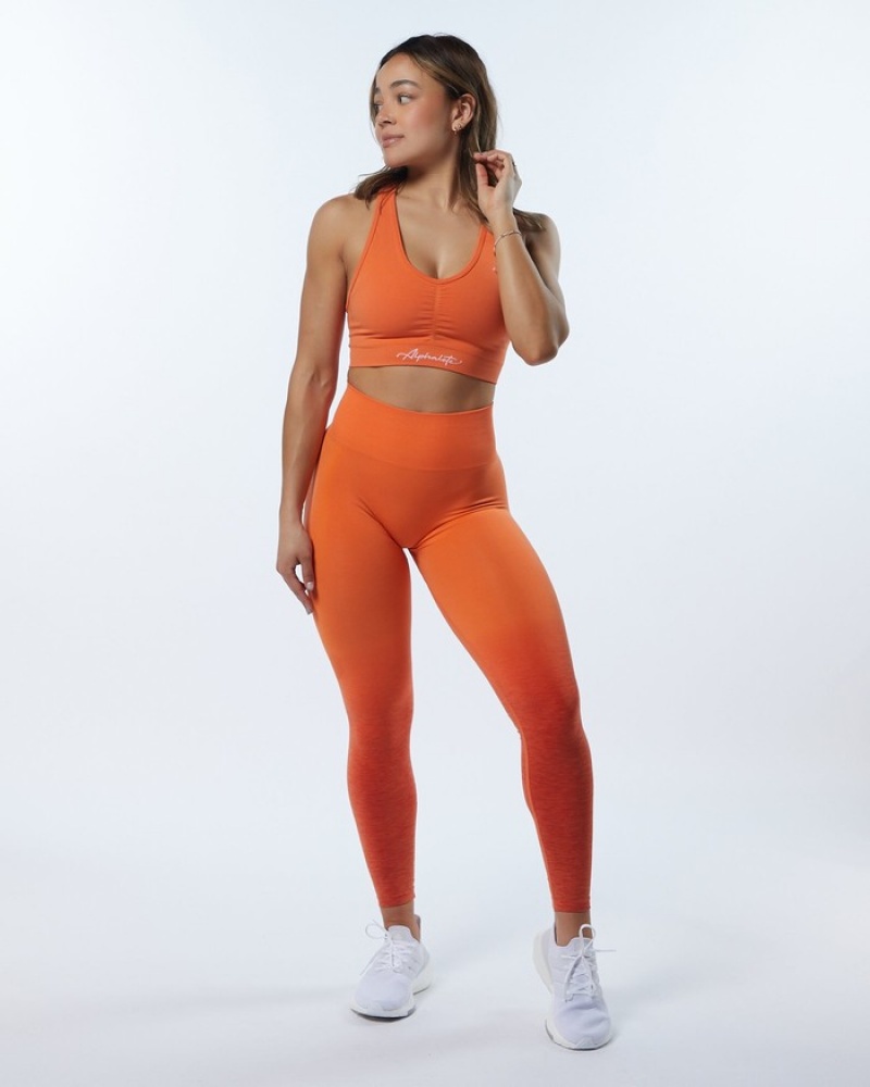 Sutiene Dama Alphalete Amplify Portocalii | 142870-VWD