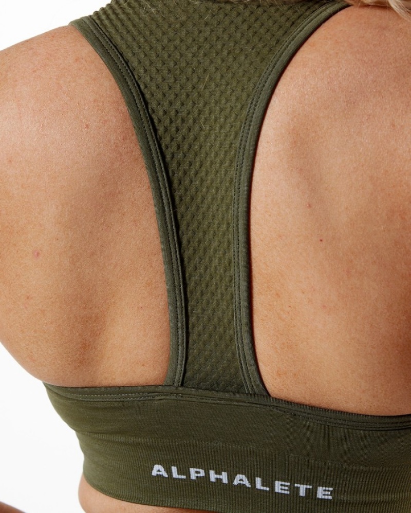 Sutiene Dama Alphalete Impact Verzi | 785940-AXN