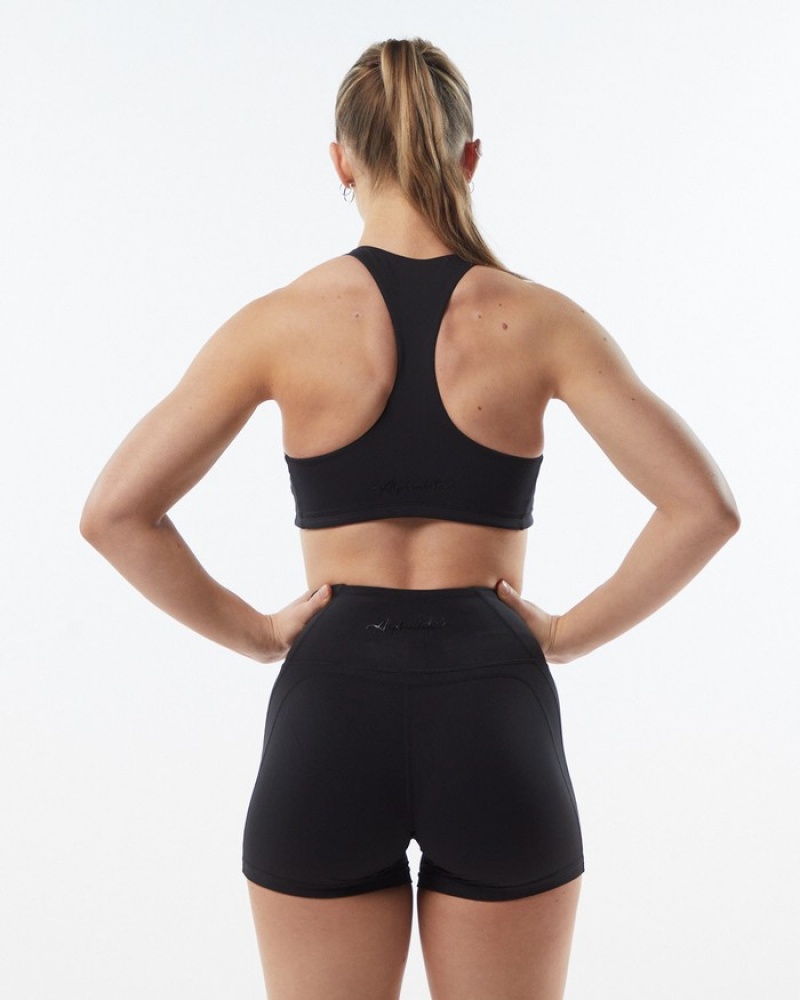 Sutiene Dama Alphalete Pulse Surge Negrii | 524176-GZW