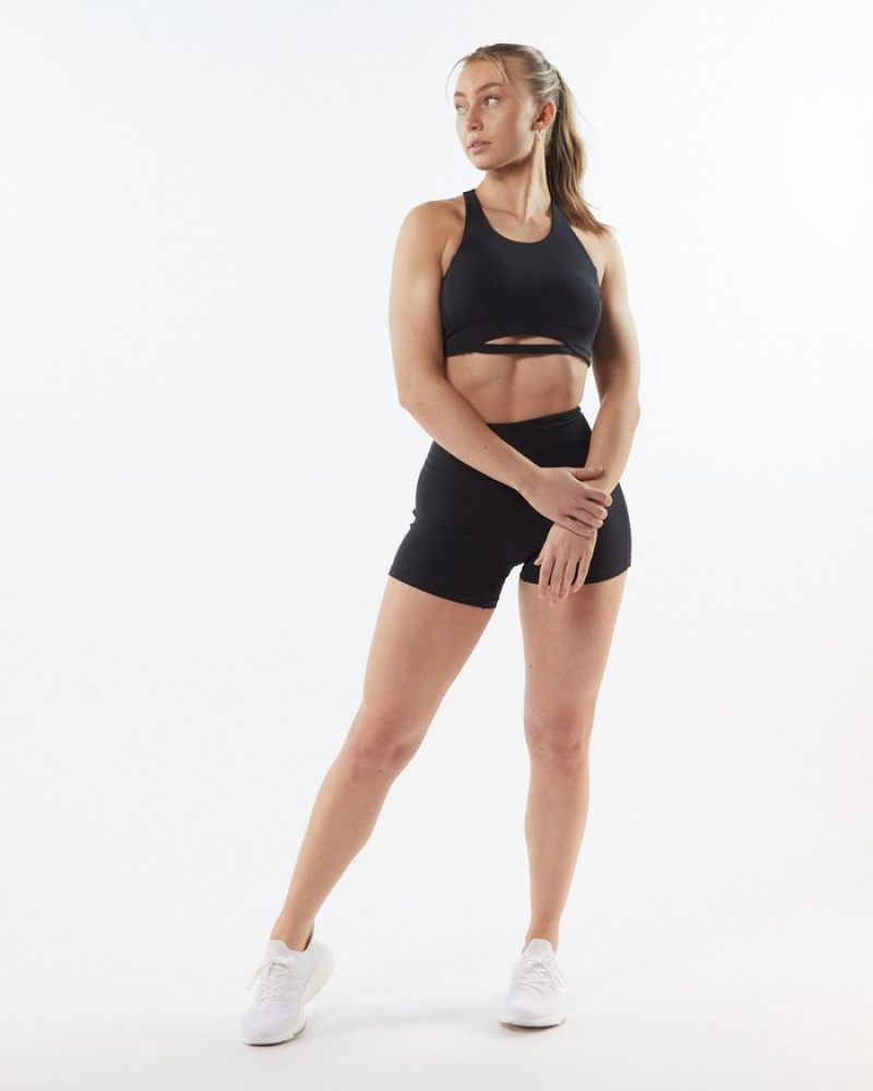 Sutiene Dama Alphalete Pulse Surge Negrii | 524176-GZW