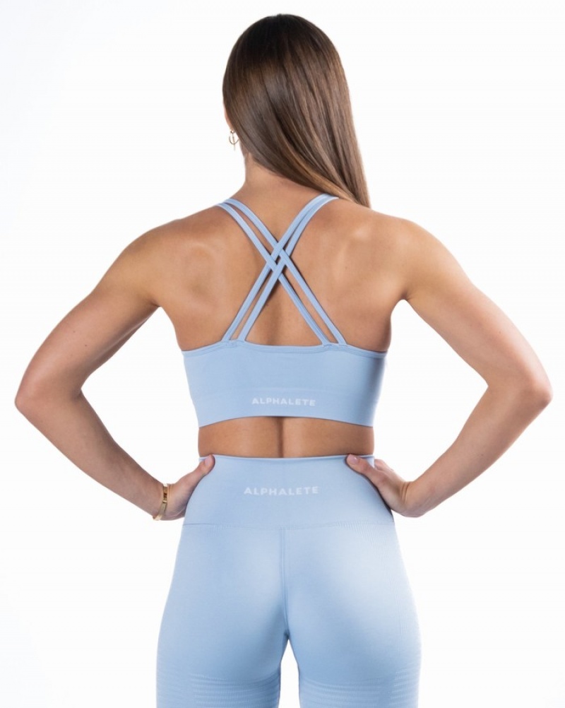 Sutiene Dama Alphalete Revival Albastri | 578049-MTC