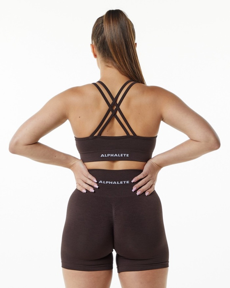 Sutiene Dama Alphalete Revival Ciocolata | 547963-KEX