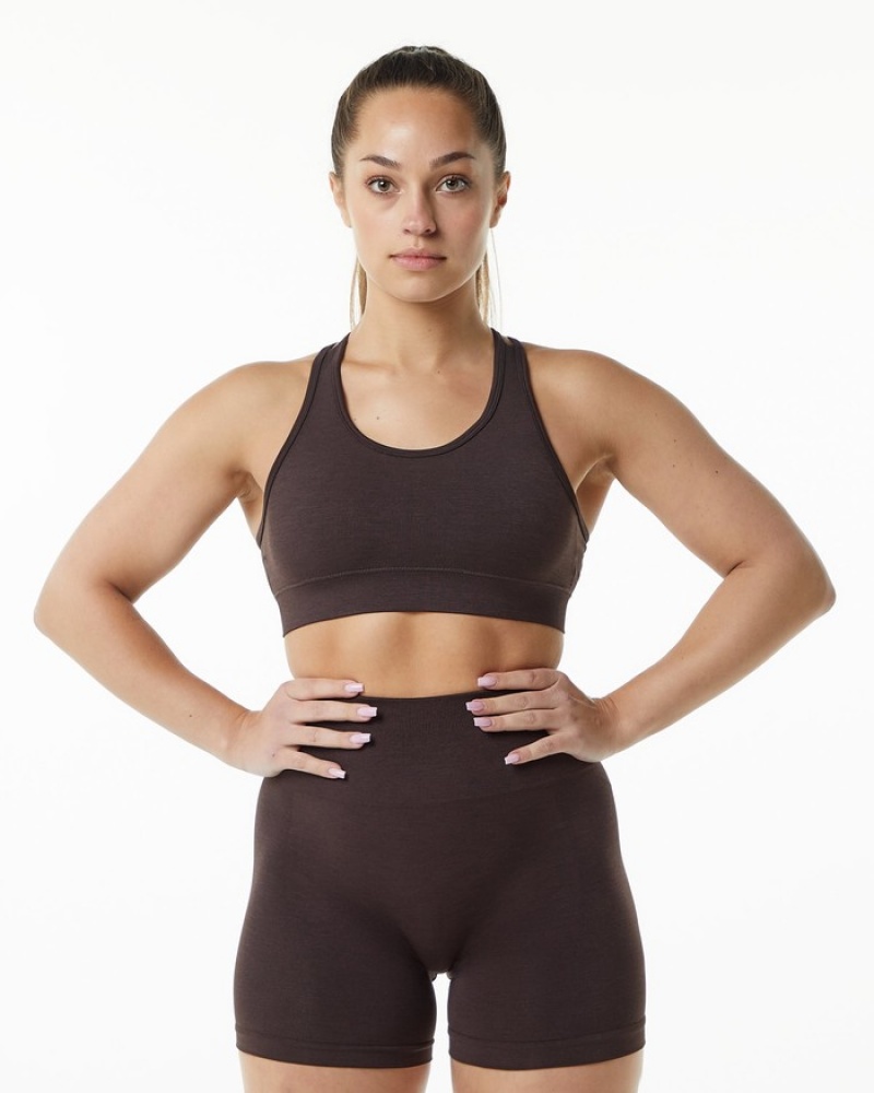 Sutiene Dama Alphalete Revival Ciocolata | 547963-KEX