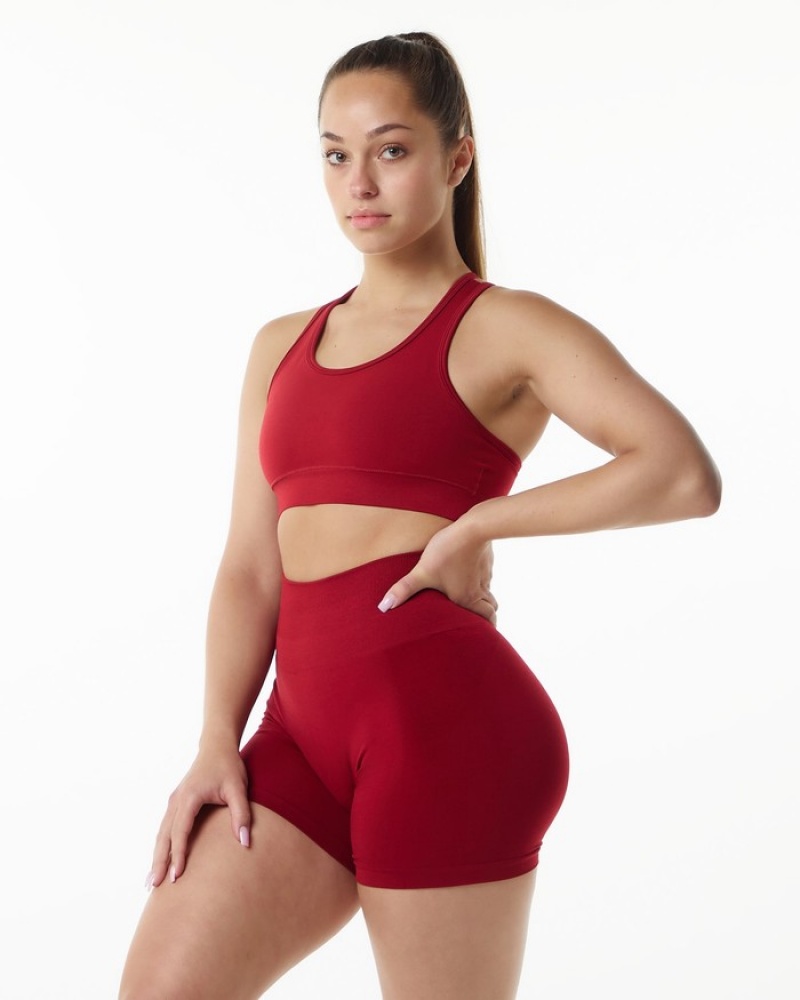 Sutiene Dama Alphalete Revival Rosii Inchis | 083219-PFZ
