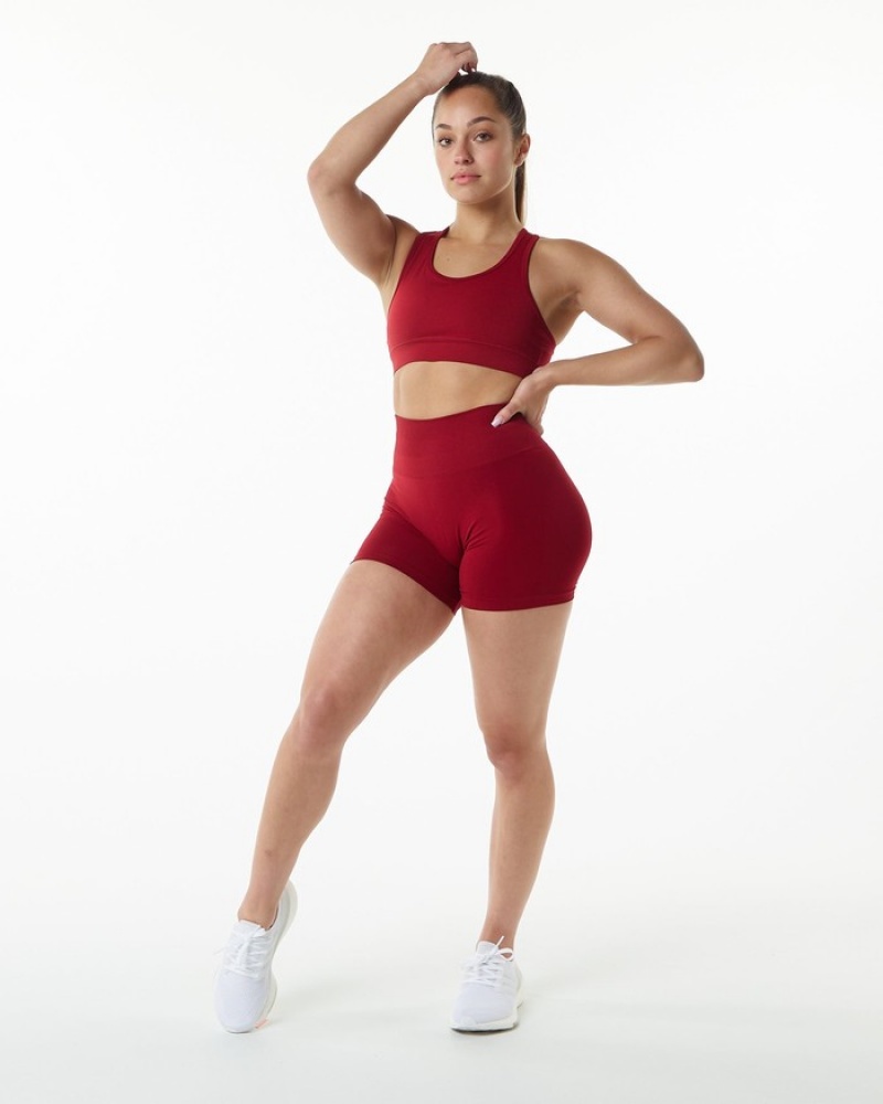 Sutiene Dama Alphalete Revival Rosii Inchis | 083219-PFZ