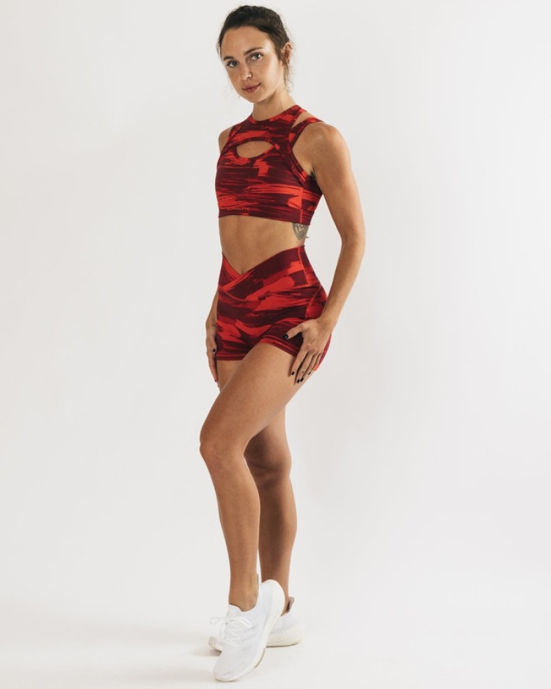 Sutiene Dama Alphalete Surface Keyhole Camuflaj | 278401-OFQ