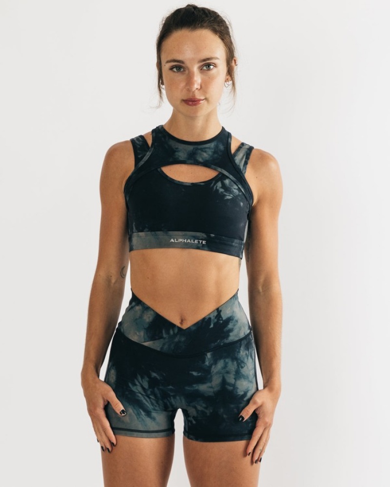 Sutiene Dama Alphalete Surface Keyhole Negrii | 712438-TCB