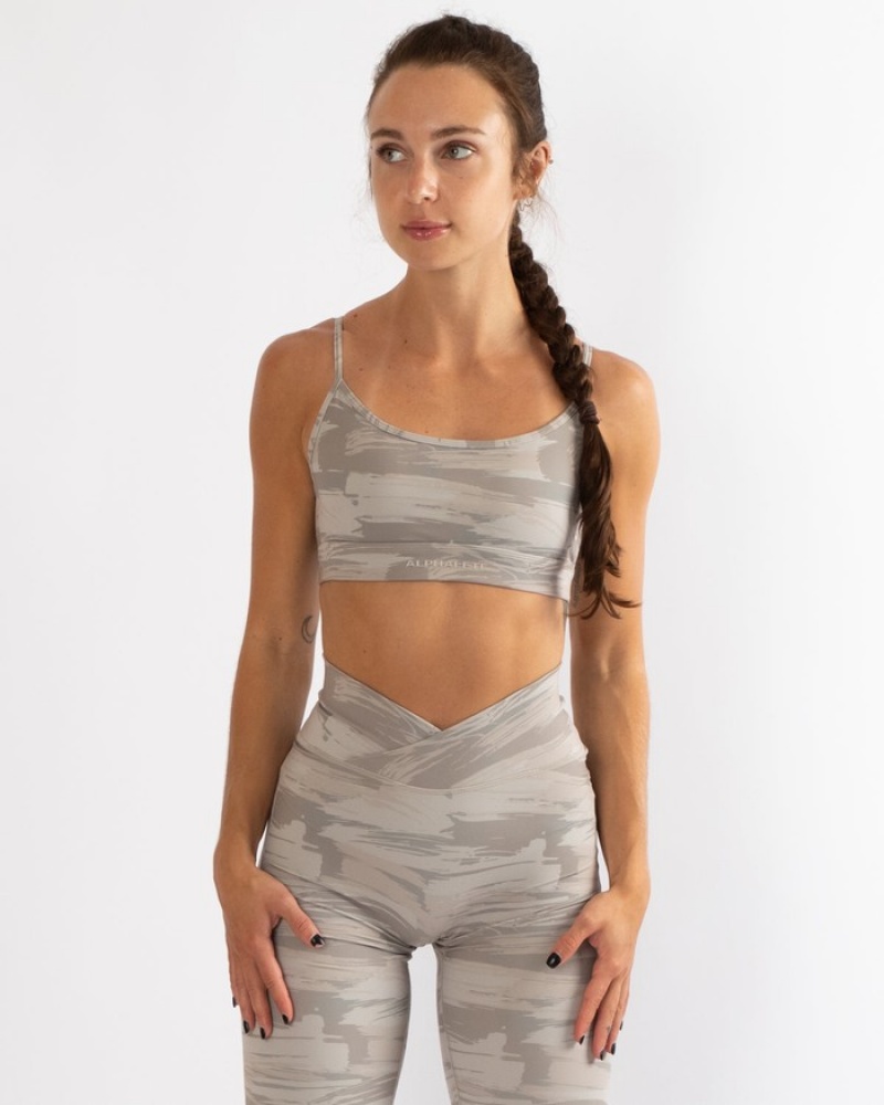 Sutiene Dama Alphalete Surface Limitless Camuflaj | 758362-OZW