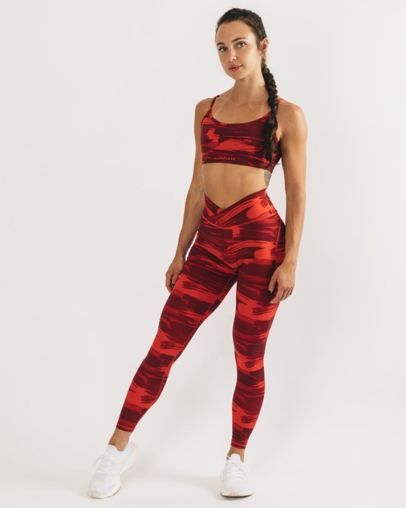 Sutiene Dama Alphalete Surface Limitless Camuflaj | 056138-VAH