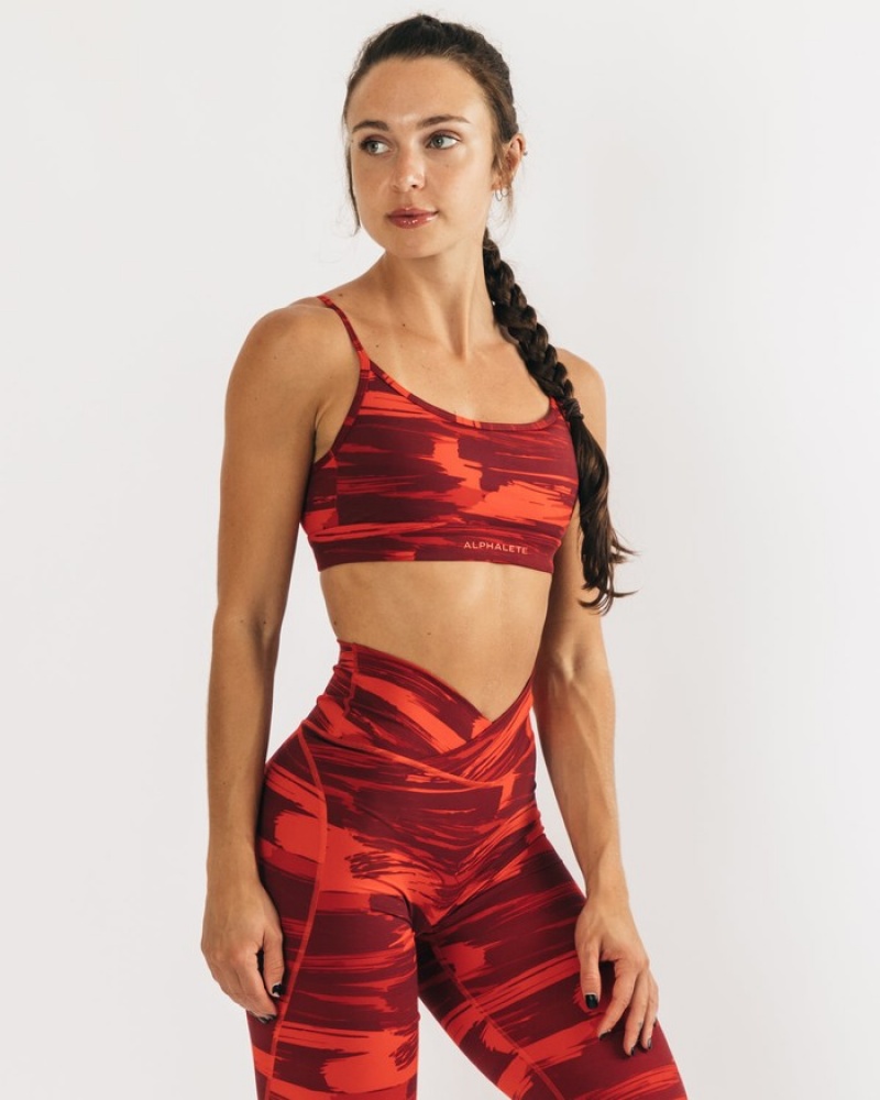 Sutiene Dama Alphalete Surface Limitless Camuflaj | 056138-VAH