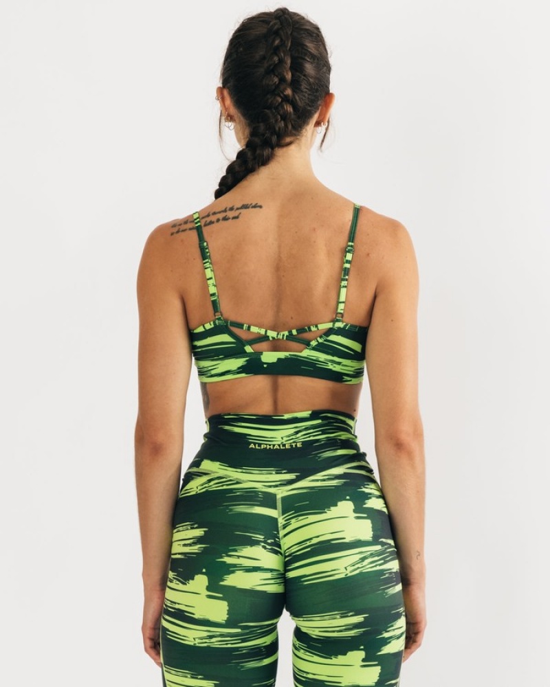Sutiene Dama Alphalete Surface Limitless Camuflaj | 604158-QHG