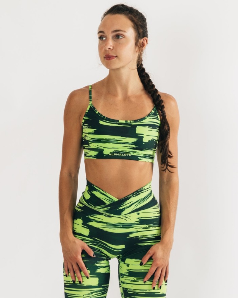 Sutiene Dama Alphalete Surface Limitless Camuflaj | 604158-QHG