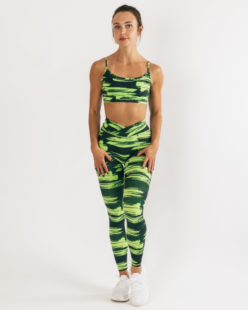Sutiene Dama Alphalete Surface Limitless Camuflaj | 604158-QHG