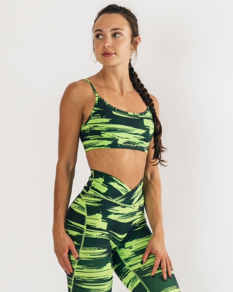 Sutiene Dama Alphalete Surface Limitless Camuflaj | 604158-QHG