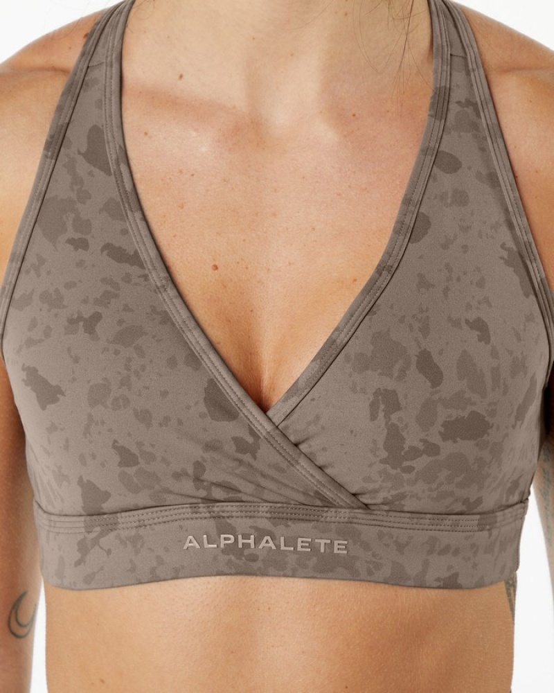 Sutiene Dama Alphalete Surface Wrap Bej | 012984-UDX