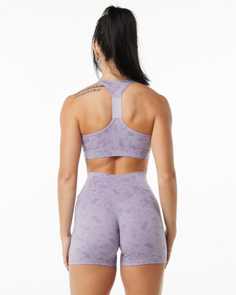 Sutiene Dama Alphalete Surface Wrap Violet | 634208-INX