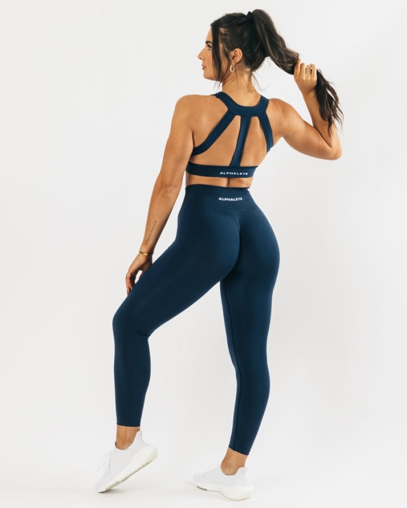 Sutiene Dama Alphalete Trinity Albastri | 201957-QLX