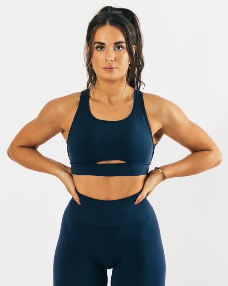 Sutiene Dama Alphalete Trinity Albastri | 201957-QLX
